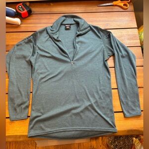 Beautiful Green Vintage Patagonia Capilene Baselayer Quarter Zip Women's Size XS